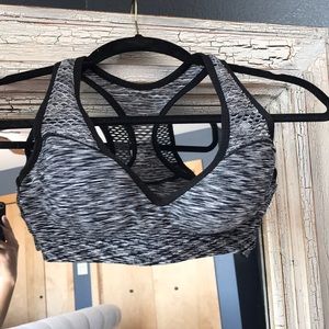 PINK Victoria Secret grey push up sports bra